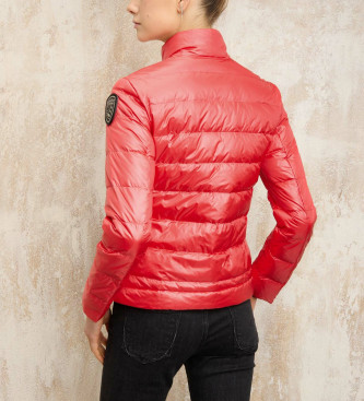 Blauer Jacke mit niedrigem Kragen Vale rot