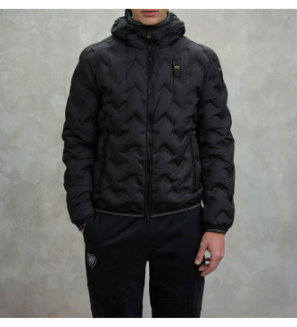 Blauer Casaco angular preto Piery preto