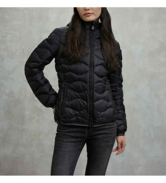 Blauer Piumino con motivo a onde Camellia nero