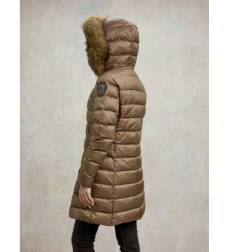 Blauer Lng plsjacka Kristin beige guld beige