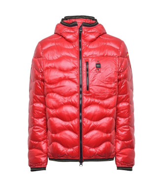 Blauer Leichte Wave Wave Duffle Jacke rot