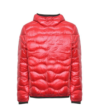 Blauer Casaco leve Wave Wave Duffle vermelho