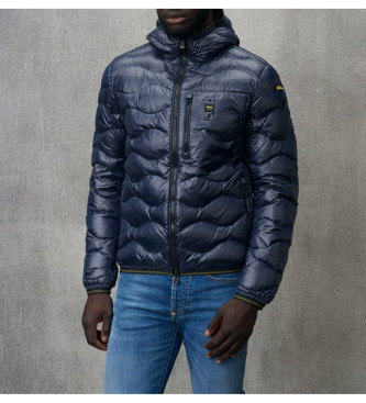 Blauer Lightweight blue wave jacket with waves