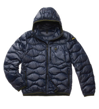 Blauer Lightweight blue wave jacket with waves