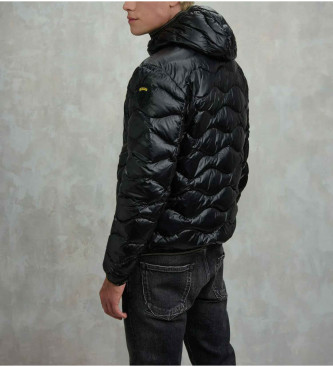 Blauer Giacca in piumino ondulato nero Wave