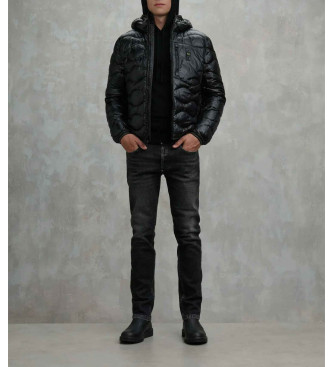 Blauer Giacca in piumino ondulato nero Wave