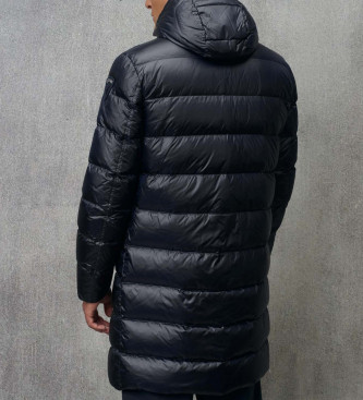 Blauer Carver lange Kapuzenjacke navy