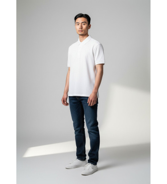 Blauer Polo Albans blanc