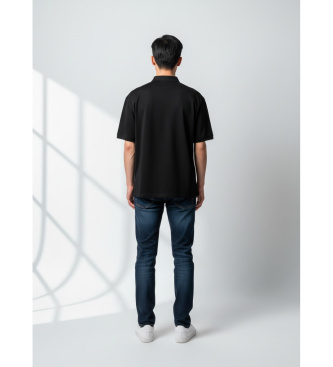 Blauer Polo Albans noir