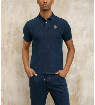 Blauer Polo logotipo azul