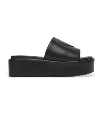 Blauer Opal04 Sandales noires