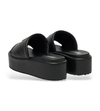 Blauer Opal04 Sandales noires