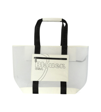 Blauer Shopper de rejilla Gofan 01 blanco