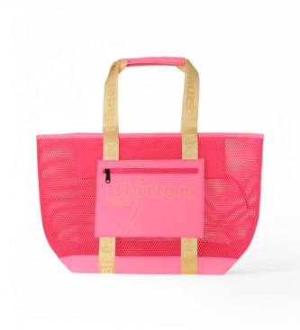 Blauer Gofan 01 shopper in rete rosa