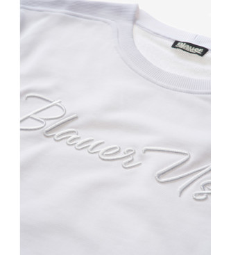 Blauer Embroidered Sweatshirt Usa white