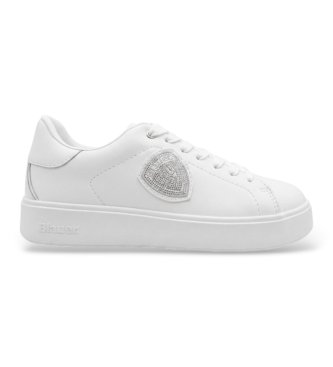 Blauer White leather Victory sneakers