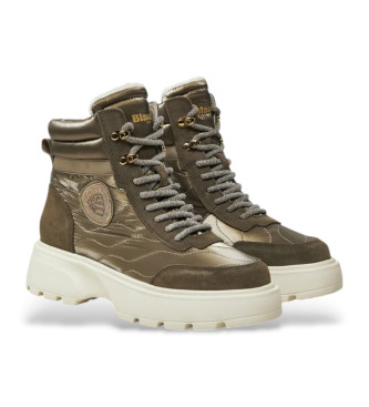 Blauer Zapatillas de piel Blanca 03 taupe