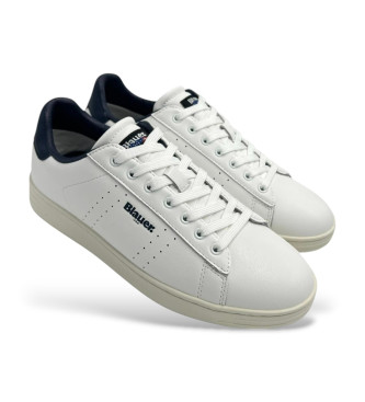 Blauer Grant 01 witte leren sportschoenen