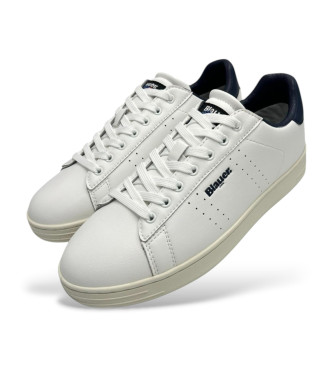 Blauer Grant 01 witte leren sportschoenen