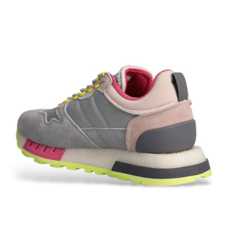 Blauer Houma grey leather trainers