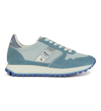 Blauer Sapatos de couro Millen 01 azul