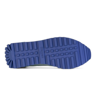 Blauer Sneaker Millen 01 in pelle blu