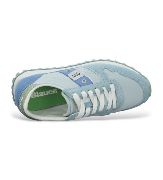 Blauer Millen 03 - Baskets en cuir bleu