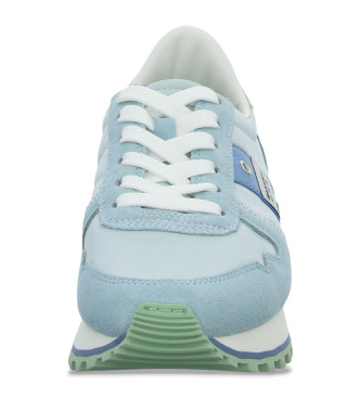 Blauer Sneakers in pelle blu Millen 03