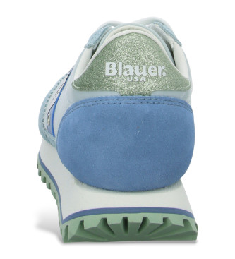 Blauer Niebieskie skórzane buty treningowe Millen 03