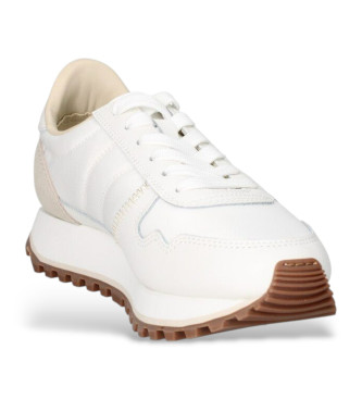 Blauer Millen 03 - Baskets en cuir blanc