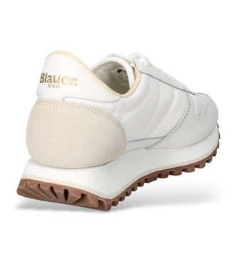 Blauer Millen 03 - Baskets en cuir blanc