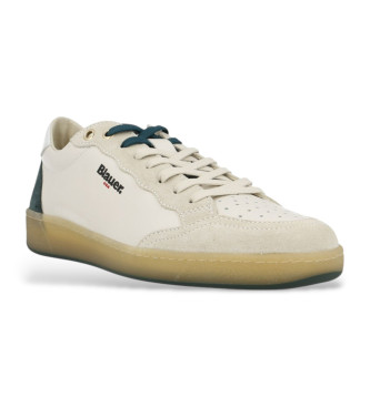 Blauer Zapatillas de Piel Murray01 blanco roto, verde