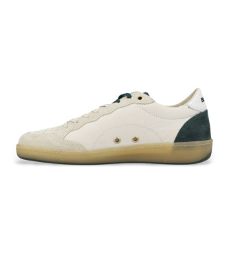 Blauer Zapatillas de Piel Murray01 blanco roto, verde