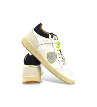 Blauer Murray10 Leather Sneakers white