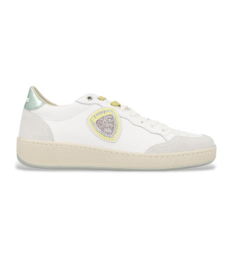 Blauer Sneakers Olympia11 in pelle beige