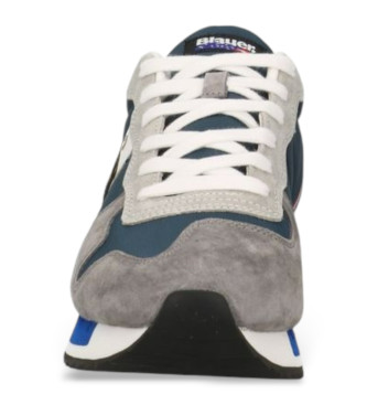 Blauer Leather Sneakers Queens01 grey