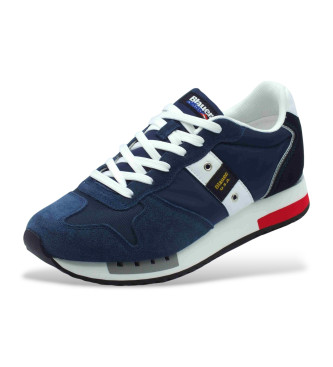 Blauer Tnis de couro Queens01 navy