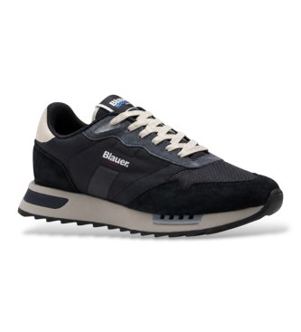 Blauer Tênis de couro Ryder 01 preto