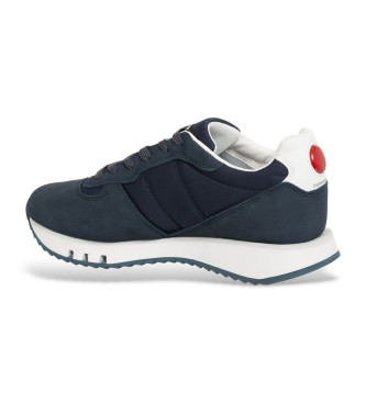 Blauer Sneakers i lder Tokyo01 marinbl