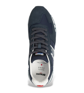 Blauer Baskets en cuir Tokyo01 navy