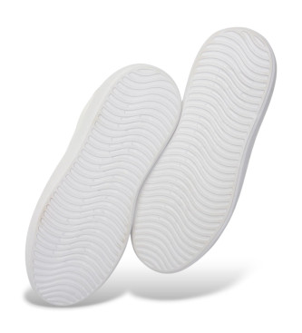 Blauer Sneakers i l�der Venus hvid