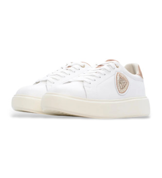 Blauer Baskets en cuir Venus01 blanc