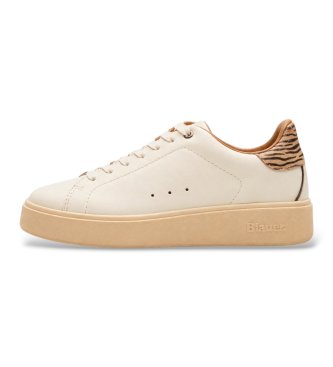 Blauer Beige leather Victory sneakers