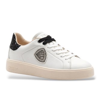 Blauer White leather Victory sneakers