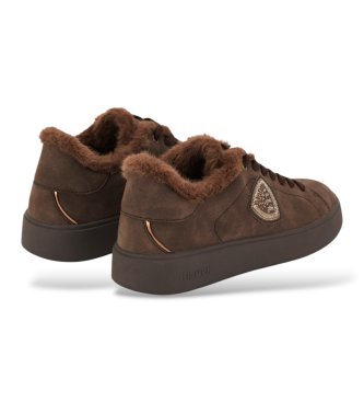 Blauer Brown leather Victory sneakers
