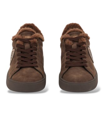 Blauer Brown leather Victory sneakers