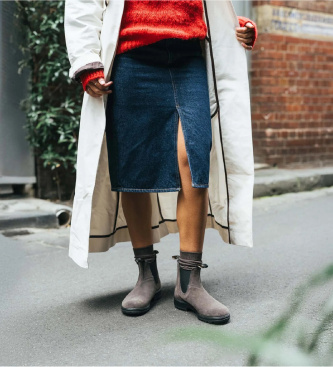 Blundstone Læderstøvletter 2413 mørkegrå