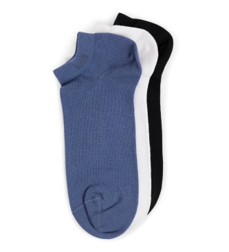 BOSS Packung mit fnf Paar Socken 50478205 wei, schwarz, blau 