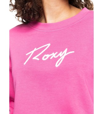 Roxy Sweat-shirt ras du cou Break Away rose
