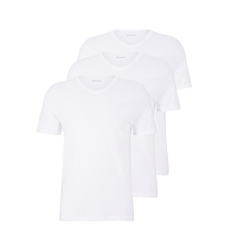 BOSS Pack of 3 T-shirts 50475285 white